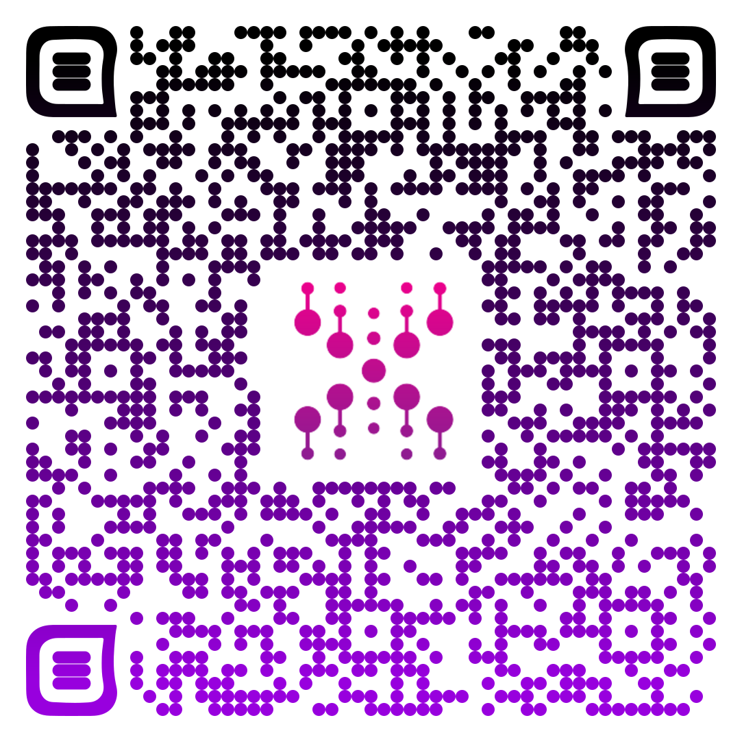 QR code with custom dot and corner shapes